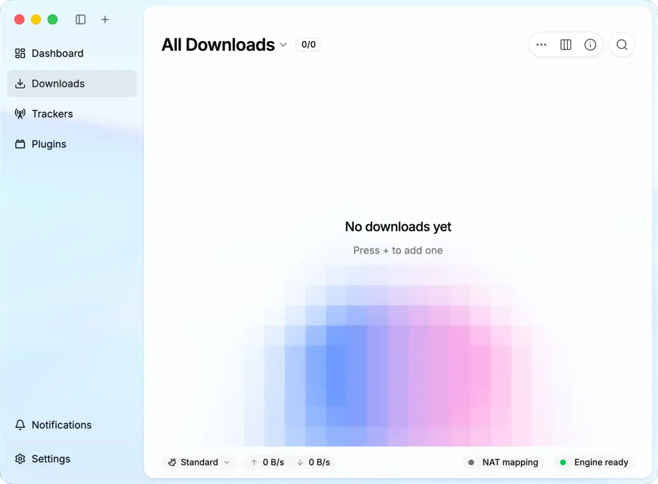 Active downloads