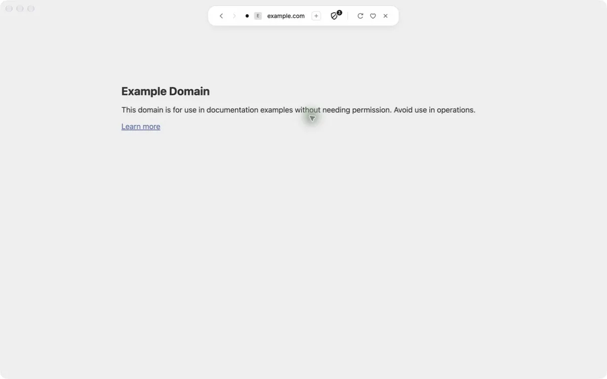 A page with the floating Island toolbar