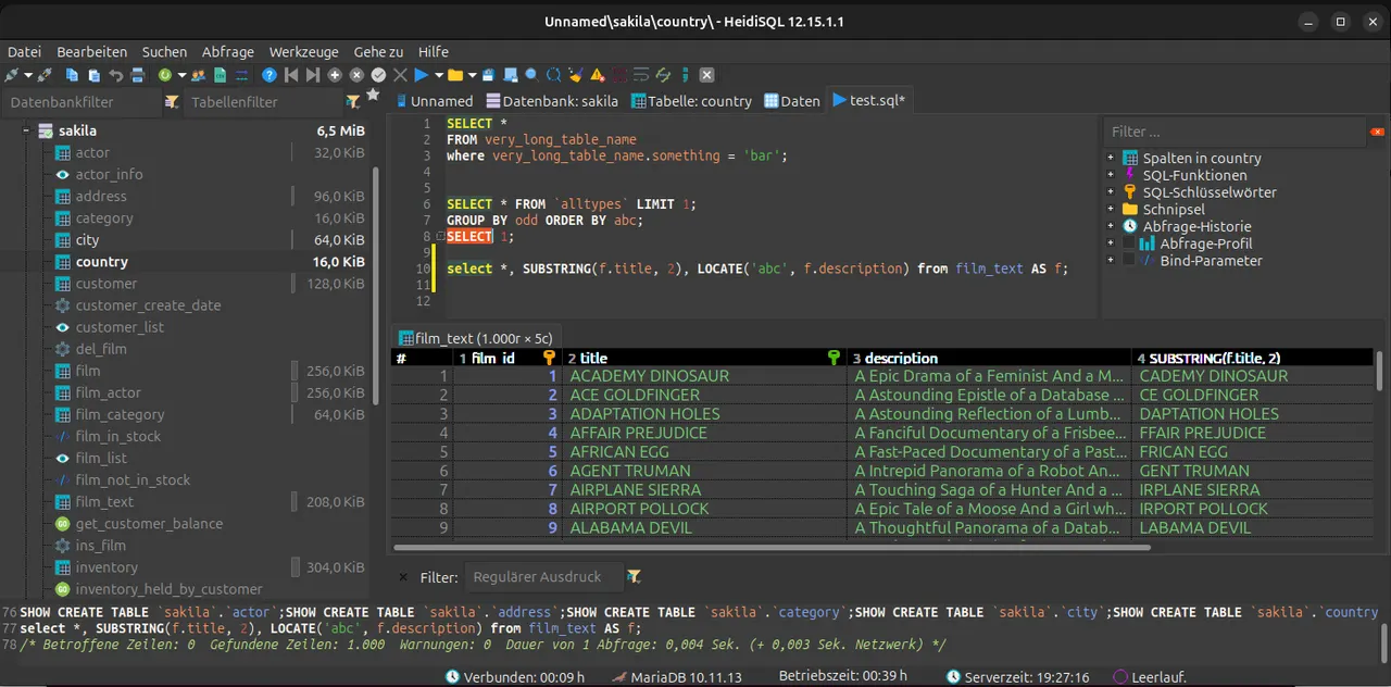Dark theme