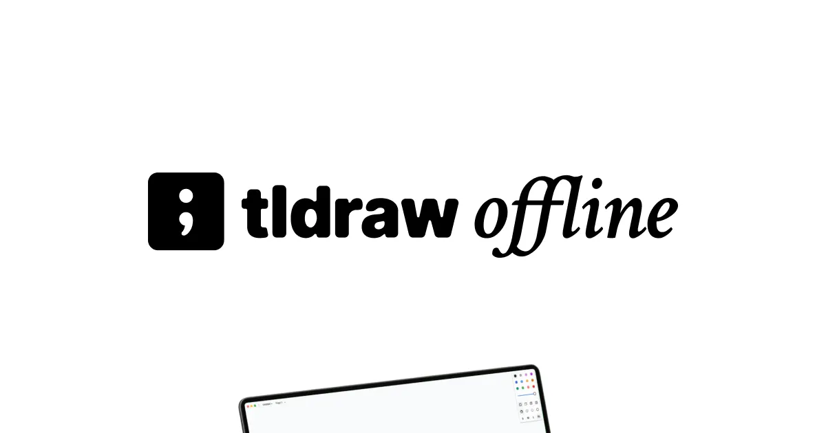 The tldraw offline canvas