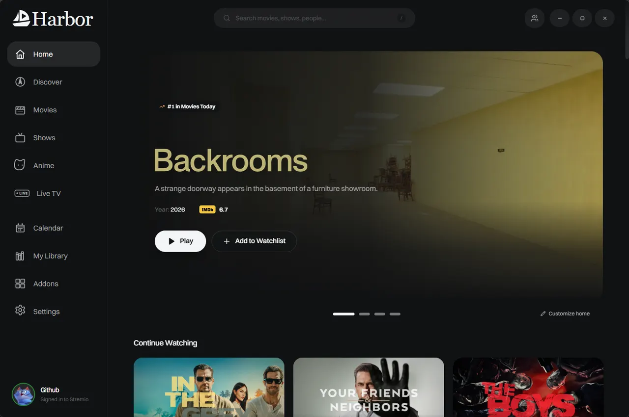 Harbor media client